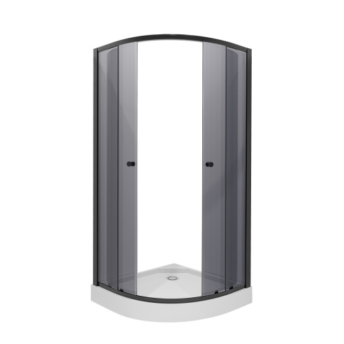 Душевой уголок Niagara Eco _0031432T 80х80 стекло тонированное профиль черный с поддоном - фото 2